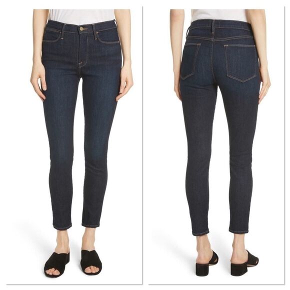 Frame Le High Ankle Skinny Jeans in Dame (UC4) - Picture 1 of 7
